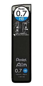 Pentel Ain �V���[�v�y���V���p�ւ��c | 0.7mm | HB | 40�{