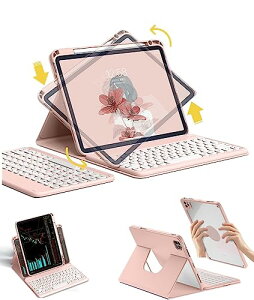 Moogukadan KiPad10.2C`9/8/7p L[{[hP[X 360x] cu }Olbg  BluetoothL[{[h O\ 3 in 1 Of[VJ[ wʃJo[ Apple pencil [C