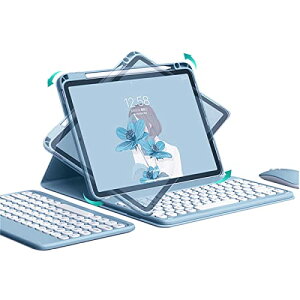 GOOVEN }EXt iPad 10.2p L[{[hP[X 9/8/7 360x] iPad7 8 9p P[X }Olbg  Jo[ O\ BluetoothL[{[h cuCu[iۂL[j