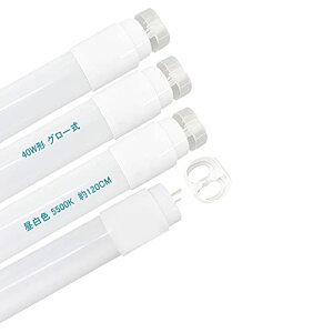 LED�u�������� 40�` �O���[���̏Ɩ�����ɍH���s�v �����F 5500K 40w�` ���ǌu���� �O���[�����O�� 120cm ����G13 t8 �������dLED�����v 4�{