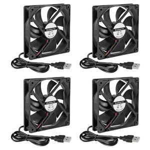 ACEIRMC 120mm USBuVXpt@ 4 120mm x 25mm DC 5V Épt@ 12025 ^ƓdV[Yp~jRs[^[t@ (12025 5V USB)