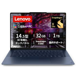 Lenovo m[gp\R copilot pc Yoga Slim 7x Gen 9 14.5C` Snapdragon X Elite X1E-78-100 32GB SSD1TB d1.28kg RY~bNu[ 83ED002PJP