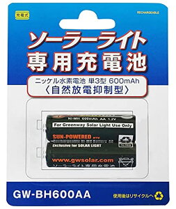 GWSOLAR \[[Cgp[dr2{Zbg P3` [dr P3 K[fCg ƖyRd}^EjbPf[dr 600mAhzGW\[[ ^ԁFGW-BH600 (AA,2P/S)