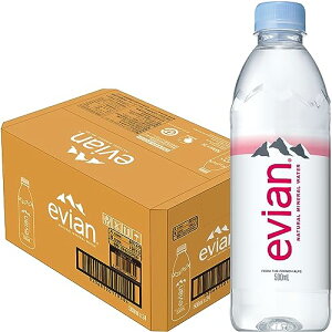 Evian(�G�r�A��) �ɓ��� evian �d�� �~�l�����E�H�[�^�[ �y�b�g�{�g�� 500ml×24�{ [���K�A���i]