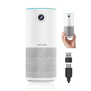 Nuroum C10 ��c�p�}�C�N�X�s�[�J�[ ��̌^ �E�F�u�J���� 1080P@60fps HDR�@�\�t�� 90°���L�p �l�� �W���}�C�N�t�� ���a3m�͈͓��W�� USB�v���O���v���C �^�b�`�p�l�� �e�����[�N�p PC �X�s�[�J�[ �}