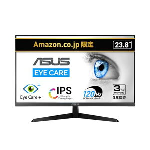 �y�@�zASUS���j�^�[ / VY249HGR Eye Care ���j�^�[ / 23.8�C���` FHD�i1920 x 1080�j/ IPS / 120Hz(OC) / SmoothMotion / 1ms�iMPRT�j/ Adaptive Sync/�u���[���C�g�y���@�\/�t���b�J�[�t���[/�R�ۉ��H/�������K�i
