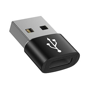 USB Type-C ϊA_v^ USB ^CvC iXj To USB 2.0iIXj [ QC3.0 }[dEf[^]] Windows 10 / Mac OS MacBook iPad Pro iPhone 13/12/11 Pro MaxȂǂɑΉ ubN