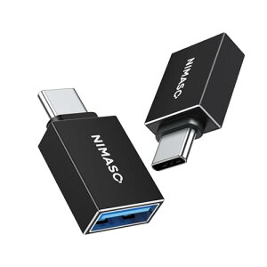 NIMASO USB-C & USB 3.0 ϊA_v^ 2Zbg (Type C - USB A 3.0 X) 5Gbps MacBook Pro/MacBook Air/iPad Pro ̑ USB-C [p NAD21K391