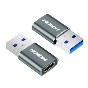 HOWJIM USB Type-C ϊA_v^ 2Zbg Type C (X) to USB 3.0 (IX) ϊA_v^ QC3.0}[d 5Gbpsf[^] OTGΉ A~O M-acBook/Pad Pro/Phone 17 16 15 V[Y/G-alaxy/A-pple Watch/A-irPo