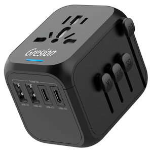 Gresion ϊvO COs 5䓯ɏ[d }`ϊvO Macbook iPad iPhone Android Switchp s ֗ObY ؍ p ` EU UK AU US SEΉ 100-250V/8AΉ 2USB A2USB C|[g gx