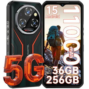 OUKITEL WP55 5G Android 15 ^tlXX}z 36GB RAM 256GB ROM 2TBg\ SIMt[ X}z { 11000mAh̑eʃobe[ 108MP+32MPJ hhoϏՌ X}z { simt[ 6.6C`  120HZA 5
