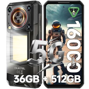 OUKITEL WP56 SIMt[ X}z { 36GB+512GB/2TB h ^tlXX}z 16000mAh eʃobe[ 6.8C` FHD +  108MP+32MPJ Android15 X}[gtH LvCg/128dbXs[J[ 5Gf