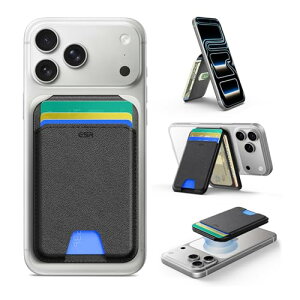 [ESR] 2025�V�o����[�ʃA�b�v MagSafe �J�[�h�P�[�X 5���J�[�h RFID�u���b�L���O�@�\ �p�x���߉\�X�^���h�t�� iPhone�p�}�O�Z�[�t �J�[�h�P�[�X �X���� iPhone 17/16/15/14/13/12�AGoogle Pixel 10 �V���[�Y