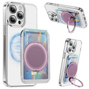 [Jaligel] MagSafe J[hP[X X}zX^h J[h MagSafeEHbg ߉\ȃX^h h~ X}z J[hz_[ iPhone16/15/14/13/12V[YΉ CEHbg Ot 