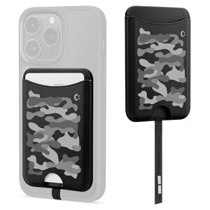 CYRILL by Spigen Card Holder KajukMag Wallet �p Magsafe �Ή� �J�[�h�P�[�X �J�X�^�}�C�Y��� iPhone12 iPhone13 iPhone14 iphone 15�V���[�Y�Ή��K�Y�N�}�OApple �}�O�Z�[�t�A�N�Z�T���[�i�u���b�N/�~���^���[?�J��