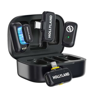 Hollyland LARK A1 Combo CX}CN-s}CNiPhone & Androidy}Olbg ~j}CN360°Wz uڑ 3iKmCYy EQo[u@\ `200m 54ԘAgp TikTok/VlogBe/