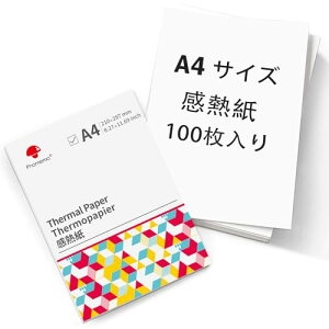 Phomemo ���M�� A4 ���F Phomemo M08F M832 M836 �Ή� �T�[�}���v�����^�[ ��p�� 100�� A4�T�C�Y �P�� �C���N�s�v Brother PocketJet PJ762 PJ763MFi�Ή� HPRT MT800 MT800Q�Ȃ� A4���M�v�����^�[�ɑΉ� �t�H����