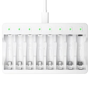 EBL �d�r�[�d�� �P3 �P4 �j�b�P�����f/�j�J�h�[�d�r�ɓK�p USB-C�P�[�u���[�d �d�r�̏[�d1-8�{���R�Ή��\ �d�r���イ�ł񂫒P�� �j�b�J�h�[�d��