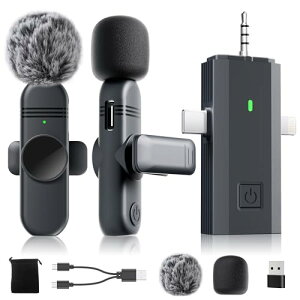 �y2025�V�^�E��x���zZaahir �s���}�C�N ���C�����X 3in1 iPhone iPad Android �J���� PC�Ή� �m�C�Y�y�� �u���ڑ� ���擯�� �������j�^�����O 360°�W�� �`������30m 9���Ԏg�p Vlog/����z�M/YouTube/TikTok/