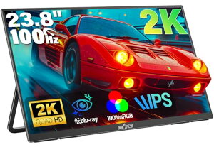 InnoView ���o�C�����j�^�[ 23.8�C���` 2K ���o�C���f�B�X�v���C QHD�i2560x1440�j 100%sRGB 100Hz �|�[�^�u�����j�^�[ ���� �Q�[�~���O���j�^�[ IPS�t���p�l�� ����� HDR���[�h FreeSync �u���[���C�g�@