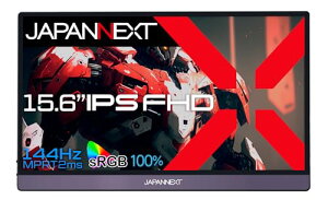 JAPANNEXT 15.6�C���` ���o�C�����j�^�[ IPS �p�l�� �t��HD 1920x1080�𑜓x �X�}�[�g�P�[�X�t�� (Type C/MAC PC�Ή�/�X�s�[�J�[���� / sRGB100% / �����) JN-MD-156IPS144FHDR