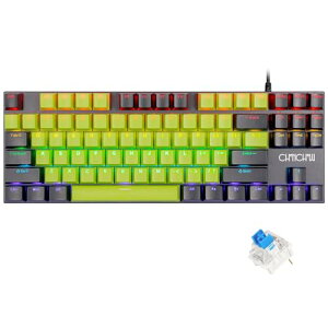 CHONCHOW �Q�[�~���O�L�[�{�[�h ���J�j�J�� �� �A���`�S�[�X�g�L�[ ���J�j�J���L�[�{�[�h �o�b�N���C�g�t�� PS5/PS4/�C�V��Switch/Windows�Ή� �L�� �e���L�[ 87�L�[ �S�L�[�h�Փ� 26���C�g���[