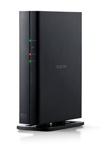 �G���R�� ����LAN WiFi ���[�^�[ Wi-Fi6 AX1500 1201+300Mbps IPv6(IPoE)�Ή� �L��Giga �Ǌ|�� �Z�L�����e�B���� �ˌ�2�K�� �}���V����3LDK �u���b�N WRC-X1500GSA-B