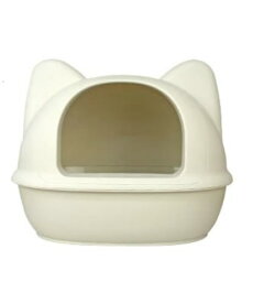 アイキャット トイレ 大きなネコ型トイレット スコップ付 LI-057 マットアイボリー