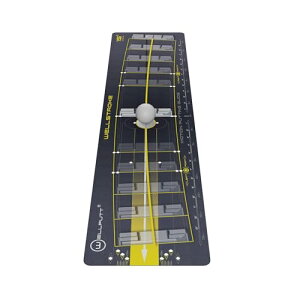 WELLSTROKE �E�F���X�g���[�N �p�^�[������� �X�g���[�N�e���v���[�g WELLPUTT �X�E�B���O�A�[�N15�x �t�����X�� ���{���K���ʕi �u���b�N/�C�G���[ 81 x 20 cm