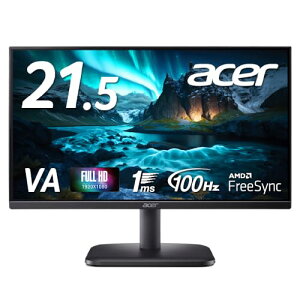 Acer ���j�^�[ 21.5�C���` �t��HD ����� VA 100Hz 1ms(VRB) sRGB 99% AMD FreeSync HDMI 1.4 �~�jD-Sub 15�s�� �X�s�[�J�[�E�w�b�h�t�H���[�q�񓋍� VESA�}�E���g�Ή� EK221QHbi