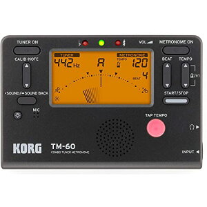 KORG(�R���O) �`���[�i�[ ���g���m�[�� TM-60 ���^/�R���p�N�g/���S��/���t�y/�u���X�o���h/�I�[�P�X�g��/�l���K/�����^�� �u���b�N TM-60-BK