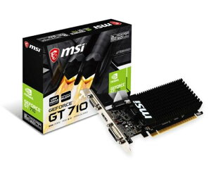 MSI �t�@�����X�E���[�v���t�@�C���Ή� GeForce GT 710 �O���t�B�b�N�X�J�[�h ������2GB���f�� GT 710 2GD3H LP