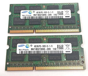 DDR3 PC3 4GB 2���Z�b�g �T���\�����@PC3-10600S-09-11-F3 204pin DDR3-SDRAM S.O.DIMM �o���N�������[
