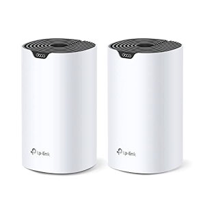 TP-Link ���b�V�� Wi-Fi �V�X�e�� ����LAN AC1900 1300+600Mbps WiFi ���[�^�[ �f���A���o���h ���p�� Deco S7/A 2���j�b�g �z���C�g