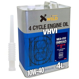 AZ(�G�[�[�b�g) �o�C�N�p 4�T�C�N�� �G���W���I�C�� 4L �y10W-40/MA2/100%���w������/2�֗p�z MEA-012/EG044/ONROAD