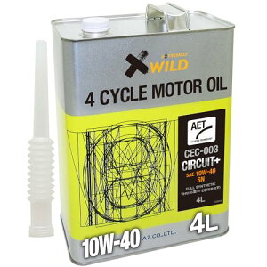 AZ (�G�[�[�b�g) �ԗp �G���W���I�C�� 4L 10W-40 SN �mCEC-003/�T�[�L�b�g�v���X] 100%���w������ �����ԗp ���[�^�[�I�C�� VHVI+�G�X�e���I�C�� 4�֗p 4T�I�C�� EG624