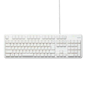 �G���R�� �L���L�[�{�[�h �����u������ �t���T�C�Y �z���C�g TK-FCM104WH