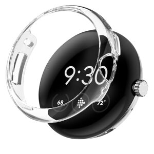 TEMEDO �Ή� �s�N�Z���E�H�b�`2/1 �p �P�[�X Google Pixel Watch 2/1 �O�[�O���E�H�b�` �ی�P�[�X ����t���[�� �s�N�Z���E�H�b�`2/1 �J�o�[ pixel�E�H�b�` �J�o�[ �����^ �����ȒP �ϏՌ�(41mm,�N���A)