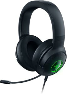 Razer(���C�U�[) Kraken V3 X �A�b�v�O���[�h���f�� �����Ԃ̃v���C�ł����K�ȗL���Q�[�~���O�w�b�h�Z�b�g USB�ڑ� �y��280g 7.1 �T���E���h�T�E���h TriForce 40mm �h���C�o�[ �P��w�����}�C�N �m�C