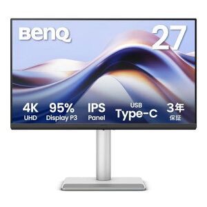 �x���L���[�W���p�� BenQ Mac�������j�^�[ MA270U (27�C���`/4K UHD/�i�m�}�b�g�R�[�gIPS�p�l��/Display P3 95%/sRGB 99%/VESA DisplayHDR 400/USB Type-C(90W���d)/HDMI×2/�X�s�[�J�[����(treVolo 3W×2)/���������E��]/�u