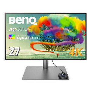 �x���L���[�W���p�� BenQ AQCOLOR�V���[�Y Thunderbolt3�Ή����j�^�[ PD2725U (27�^/4K/DisplayHDR 400/IPS/�m���O���A/�L�F��/Thunderbolt 3/65W���d/CAD/KVM�@�\/MST�ڑ�/�X�s�[�J�[�t/��������/��])