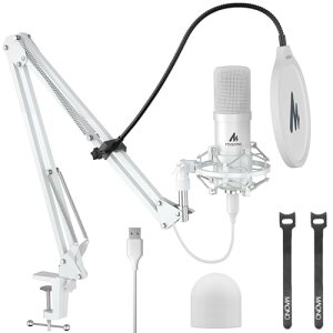 MAONO USB�}�C�N �R���f���T�[�}�C�N PC �}�C�N�Z�b�g �A�[���X�^���h�t�� �^�� ������ YOUTUBE �Q�[������ �ݑ�Ζ� �K�i���������s�� AU-A04