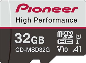 Pioneer microSD�J�[�h CD-MSD32G SDHC 32GB CLASS10 U1 V10 A1 ���ϋv �J���b�c�F���A