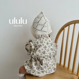 《 スーパーSALE 店内全品セール価格！MAX 70％OFF 》【送料無料】country flower rompers ベビー服 女の子 男の子 ululu 赤ちゃん ベビ ー おしゃれ かわいい 子供服 人気 出産祝い おしゃれ 出産祝い ベビー服 ギフト ベビーギフト フラワー 花柄