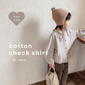 《スーパーセール 50％OFFクーポン 配布中！》【送料無料】cotton button shirt シャツ 男の子 女の子 子供服 保育園 ニュアンスカラー 出産祝い ベビーギフト おしゃれ かわいい 韓国 韓国子供服