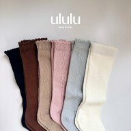 【送料無料】レース編みロングソックス ベビー服 女の子 男の子 ululu ソックス ベビー キッズ ギフト 出…