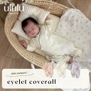 【送料無料】《puripura》 アイレットカバーオール 子供服 ululu ベビー服 女の子 男の子 ハート ハートアイレット ア…