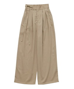 �y�X���S�i2BUY10��OFF�z�y�Z�b�g�A�b�v�Ή��z�yEt�zTwo-Tuck Ribbon Straight Pants / ���f�B�[�X �X���b�N�X ���V���G�b�g �X�g���[�g�p���c �Z�b�g�A�b�v ������ �Z�����j�[ �t�H�[�}���V�[�� �Z���N