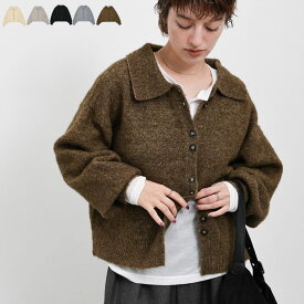 【一部予約】 ＼人気急上昇中！新色ブラウン追加で再登場／ボタンアップポロカーディガン / レディース 秋冬 ポロカーディガン ニットカーディガン ボタンカーディガン ウール ウール混 羽織り セレクトモカ selectmoca select moca