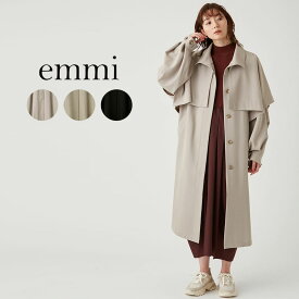 SALE50%OFF エミ アトリエ emmi atelier 3WAYレイヤードトレンチコート 13wfc234032 レディース アウター ケープポンチョ ハイネックジャケット セット デイリーユース タウンユース カジュアル 羽織り冬 セレクト雑貨ムー